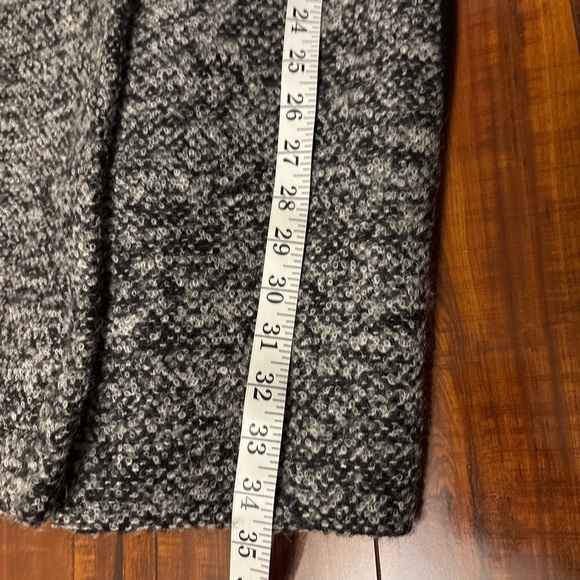 Diane von Furstenberg DVF Lulu Wool blend Boucle Long Coat Gray Black Women’s 0 - Picture 16 of 16